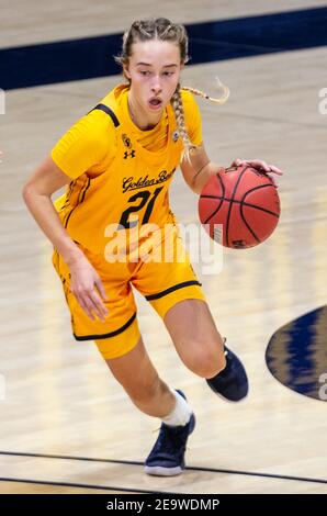 Berkeley, CA U.S. 05th Feb, 2021. A. California Guard Mia Mastrov (21
