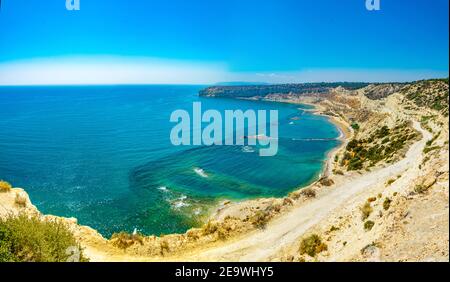 Zapallo bay on Cyprus Stock Photo