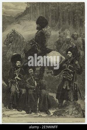 Natives of the Caucasus, north of Mingrelia. Stock Photo