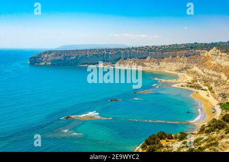 Zapallo bay on Cyprus Stock Photo