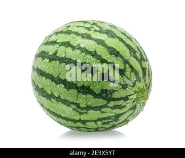 Watermelon with drops of water isolated on white background Stock Photo