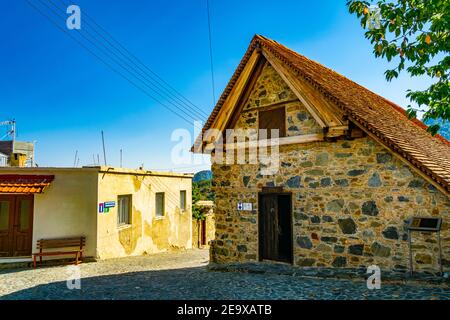 church of Archangel Michael in Pedoulas village on Cyprus Stock Photo