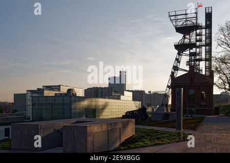 Former coal mine turned modern Culture Zone in Katowice Stock Photo