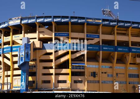 Boca Juniors La Bombonera Football Stadium, Buenos Aires, Argentina Stock Photo