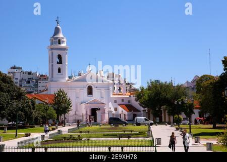 The Church of Nuestra Señora del Pilar, Argentina Stock Photo