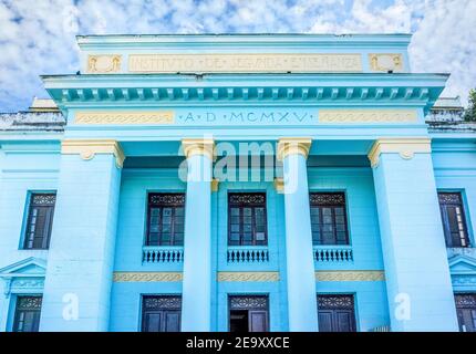 Pre 'Osvaldo Herrera' located in the Leoncio Vidal Park in Santa Clara, Cuba. This area is a National Monument Stock Photo