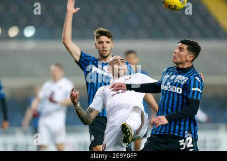 Bergamo, Italy. 6th Feb, 2021. Bergamo, Italy, Gewiss Stadium, February 06, 2021, Simone Zaza (Torino FC) during Atalanta BC vs Torino FC - Italian football Serie A match Credit: Francesco Scaccianoce/LPS/ZUMA Wire/Alamy Live News Stock Photo