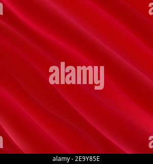 abstract background luxury red fabric or liquid wave or wavy folds grunge silk texture satin velvet material. eps 10 Stock Photo