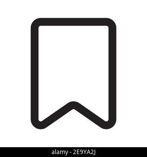 Favorites outline icon isolated on white background. Stock Vector