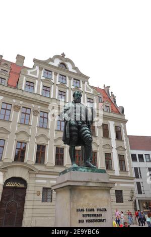 GERMANY, AUGSBURG - AUGUST 17, 2019: Memorial of Johann Jakob Fugger Stock Photo