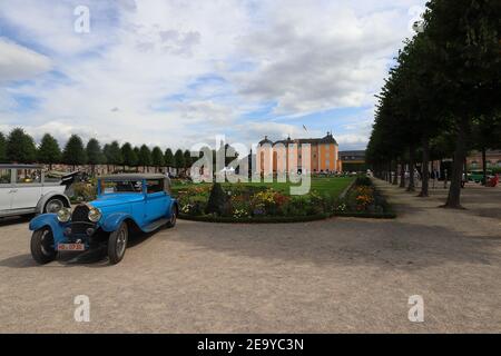 GERMANY, SCHWETZINGEN - SEPTEMBER 01, 2019: Bugatti T44 from 1929 in the Palace Garden of Schwetzingen Stock Photo