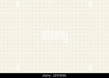 Grid paper. Dotted grid on white background. Abstract dotted transparent illustration with dots. White geometric seamless pattern for school Stock Vector