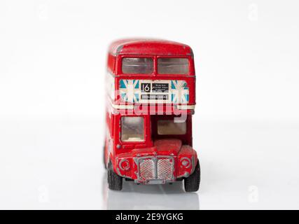 Vintage Corgi Die Cast Toy Model LONDON BUS Stock Photo