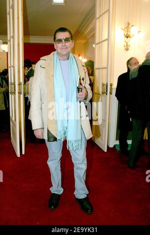 French producer Jean-Claude Camus poses during the presentation of Parisian private Theatres 2005 program at the Theatre de Paris on January 7, 2005. Photo by Laurent Zabulon/ABACA. Stock Photo