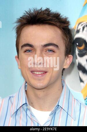 U.S. actor and cast member ('Stripes' voice) Frankie Muniz attends the world premiere of 'Racing Stripes' at the Grauman's Chinese Theatre in Hollywood, Los Angeles, CA, USA, on January 8, 2005. Photo by Lionel Hahn/ABACA. Stock Photo