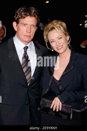 Thomas Haden Church and Virginia Madsen arrive at the 2005 National Board of Review Awards, held at Tavern on the Green in New York, on Tuesday, January 11, 2005. (Pictured : Thomas Haden Church, Virginia Madsen). Photo by Nicolas Khayat/ABACA. Stock Photo