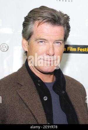 'Cast member Pierce Brosnan attends the screening of ''The Matador'' during the 2005 Sundance Film Festival, in Park City, Utah, on January 21, 2005. Photo by Lionel Hahn/ABACA.' Stock Photo