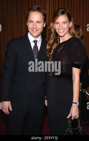 U.S. actors Chad Lowe and Hilary Swank attend the 57th Annual DGA Awards at the Beverly Hilton in Los Angeles, CA, USA, on January 29, 2005. Photo by Lionel Hahn/ABACA Stock Photo