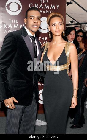 Singers Mario and Beyonce Knowles attend the 47th Annual Grammy Awards in Los Angeles, CA on February 13, 2005. Photo by Hahn-Khayat/ABACA. Stock Photo