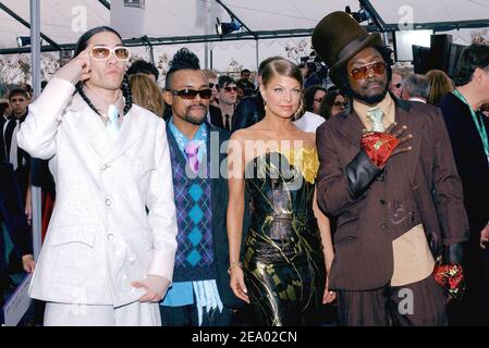 Black Eyed Peas attends the 47th Annual Grammy Awards in Los Angeles, CA on February 13, 2005. Photo by Hahn-Khayat/ABACA. Stock Photo