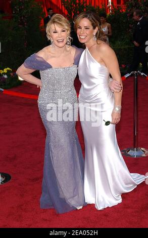 Joan Rivers and daughter Melissa arrive at the 77th Academy Awards held at the Kodak Theater in Hollywood, CA on February 27, 2005. Photo by Hahn-Khayat-Nebinger/ABACA Stock Photo