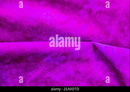 Velvet texture of seamless leather. Felt material purple. purple suede texture. Fabric, leather Stock Photo