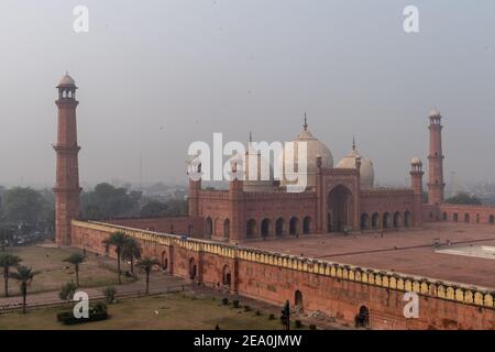 The Badshahi Mosque, Lahore, Punjab, Pakistan Stock Photo