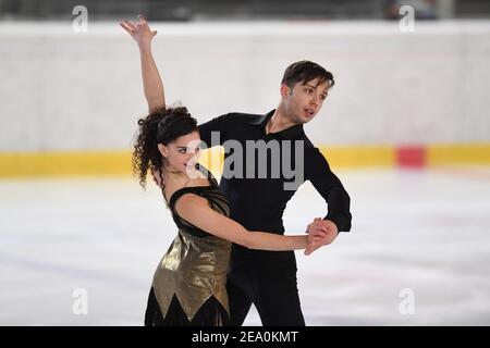 Martina ROSSI & Adriano ROSSI from Spain compete in the Junior Ice