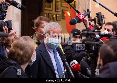 Rome, Italy. 06th Feb, 2021. Claudio Borghi, deputy of Lega (Photo by Matteo Nardone/Pacific Press) Credit: Pacific Press Media Production Corp./Alamy Live News Stock Photo