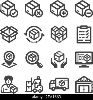 stock,stockpile icon,vector and illustration Stock Vector