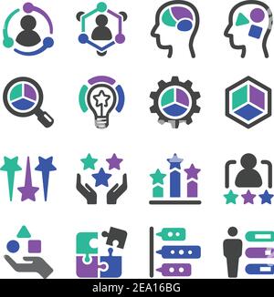 talent icon set,vector and illustration Stock Vector