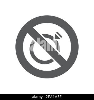 No jewelry  icon, color, line, outline vector sign, linear style pictogram isolated on white. Symbol, logo illustration Stock Vector