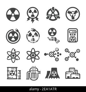 nuclear energy icon Stock Vector