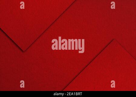 Abstract geometric red paper texture background Stock Photo