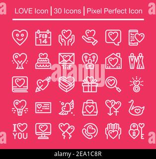 love line icon,editable stroke,pixel perfect icon Stock Vector