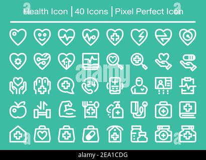 health line icon,editable stroke,pixel perfect icon Stock Vector