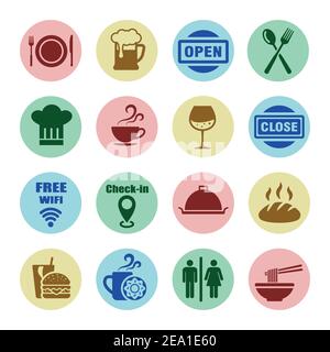 foodshop,restaurant,cafe icon Stock Vector