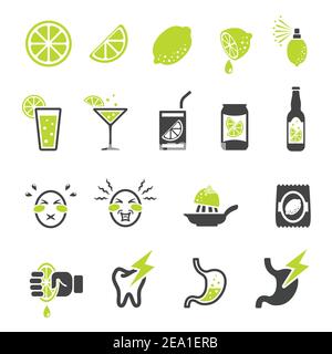 lemon,sour icon Stock Vector