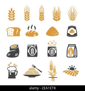 wheat icon Stock Vector