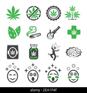 weed icon Stock Vector