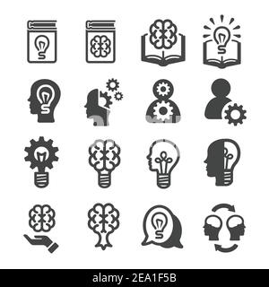 knowledge,thinking icon Stock Vector