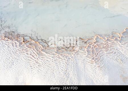 An abstract background formed by geothermal waters. Geothermal pool Stock Photo