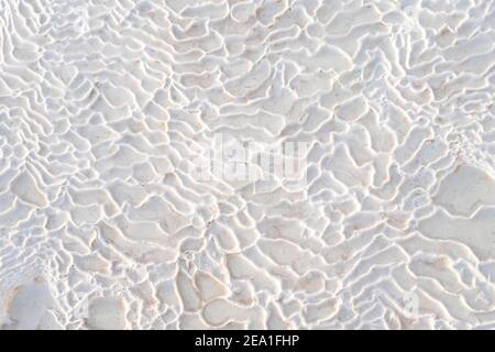 An abstract white background formed by geothermal waters. Stock Photo