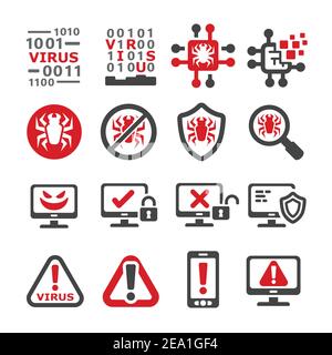 computer virus,mal ware icon Stock Vector