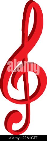 Treble clef Stock Vector