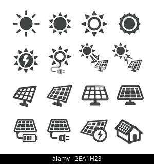solar energy icon Stock Vector