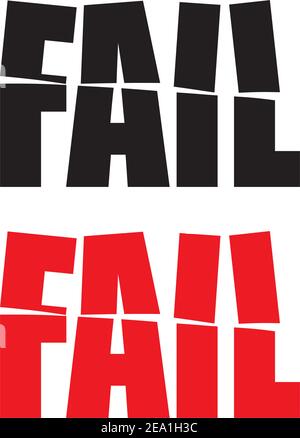 Fail Stock Vector