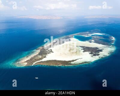 Flores Island aerial views Indonesia Stock Photo