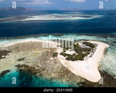 Flores Island aerial views Indonesia Stock Photo