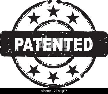 STAMP PATENTED Stock Vector